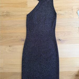 Chic One-Shoulder Black Dress